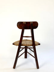 Eyespy - early 20th century Arts & Crafts rustic tripod chair from the Netherlands.