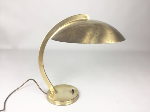 Brass Bauhaus table lamp by Hillebrand