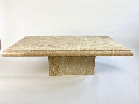 Large Travertine Coffee / Lounge Table
