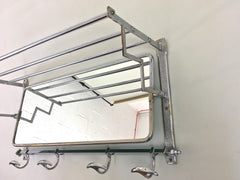 French art deco coat rack and mirror - eyespy