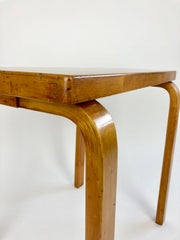 Eyespy - Early production small side table in birch by Alvar Aalto from the 1930s.  Distributed in the UK by Finmar. 