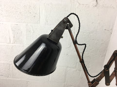 1930s scissor arm wall mounted lamp by Walligraph - eyespy