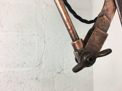 1930s scissor arm wall mounted lamp by Walligraph - eyespy