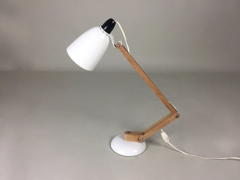 Habitat Conran Maclamp. White, wooden arms