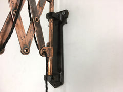 1930s scissor arm wall mounted lamp by Walligraph - eyespy
