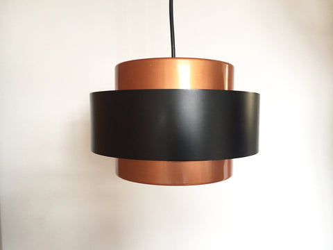 1960s Danish 'Juno' copper pendant ceiling light by Jo Hammerborg, Fog & Mørup