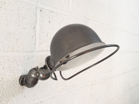 Vintage industrial French wall lamp by Jielde