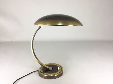 Bauhaus brass desk lamp by Kaiser Leuchten
