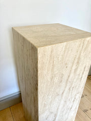 Travertine stone plinth 90cm