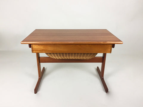 Danish teak sewing table by Kai Kristensen for Vildbjerg Mobelfabrik
