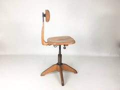 Swiss 1930s vintage industrial office chair by Stoll Giroflex - eyespy