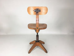 Swiss 1930s vintage industrial office chair by Stoll Giroflex - eyespy