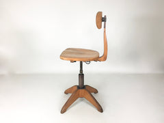 Swiss 1930s vintage industrial office chair by Stoll Giroflex - eyespy