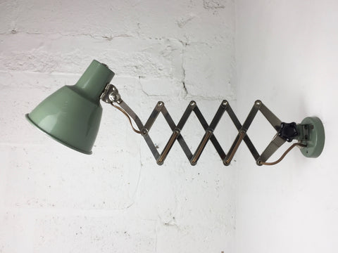 1950s French scissor arm wall lamp