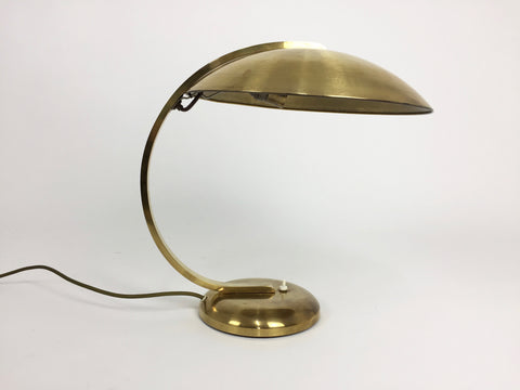 Brass Bauhaus table lamp by Hillebrand