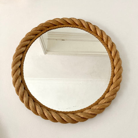 Rope mirror, Audoux & Minet. France 1950-60