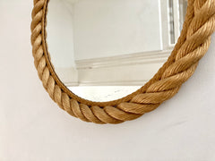 Rope mirror, Audoux & Minet. France 1950-60