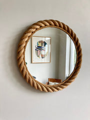 Eyespy - rope mirror by Adrien Audoux and Frida Minet, France circa 1950-60.