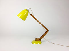 Maclamp by Terence Conran for Habitat. Yellow, wooden arm - eyespy