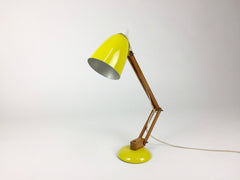 Maclamp by Terence Conran for Habitat. Yellow, wooden arm - eyespy