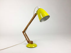 Maclamp by Terence Conran for Habitat. Yellow, wooden arm - eyespy