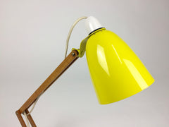 Maclamp by Terence Conran for Habitat. Yellow, wooden arm - eyespy