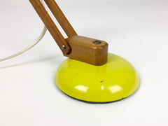 Maclamp by Terence Conran for Habitat. Yellow, wooden arm - eyespy