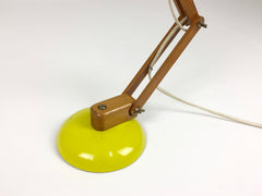 Maclamp by Terence Conran for Habitat. Yellow, wooden arm - eyespy