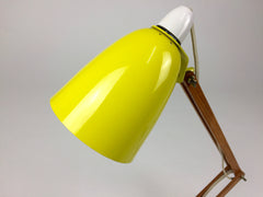 Maclamp by Terence Conran for Habitat. Yellow, wooden arm - eyespy