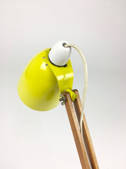 Maclamp by Terence Conran for Habitat. Yellow, wooden arm - eyespy