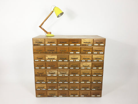 Mid century archive drawers