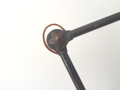 1930s Vintage Industrial desk/bench clamp lamp by Mazda, France - eyespy
