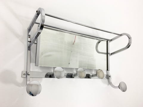 French art deco coat rack and mirror