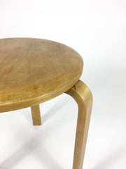 1940s Alvar Aalto Stool 60 by Atek / Pascoe - eyespy