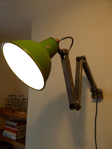 Vintage industrial factory lamp by EDL