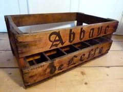Antique wooden beer bottle crates - eyespy