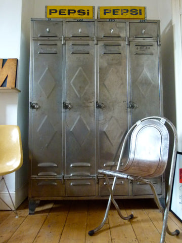Vintage industrial lockers