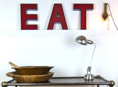 Vintage shop sign letters - 'EAT' - eyespy