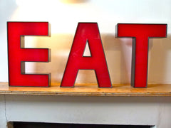 Vintage shop sign letters - 'EAT' - eyespy