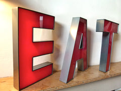 Vintage shop sign letters - 'EAT' - eyespy