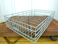 LARGE VINTAGE INDUSTRIAL GALVANISED METAL BAKERY TRAYS - eyespy