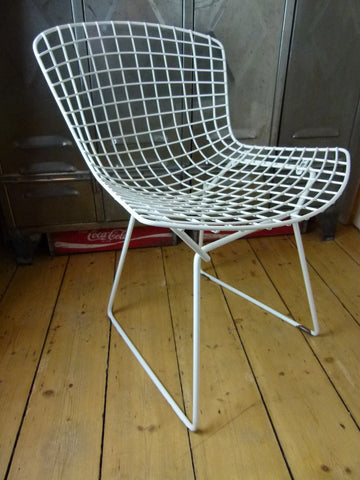Original 70s Bertoia wire side chair by Knoll