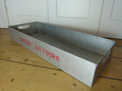 VINTAGE 'BRITISH AIRTOURS' METAL TRAY - eyespy