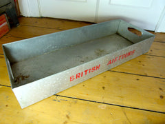 VINTAGE 'BRITISH AIRTOURS' METAL TRAY - eyespy