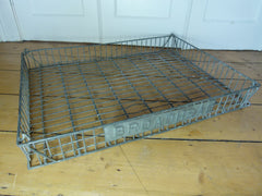 Large galvanised wire 'BROADHEAD' tray - eyespy