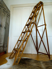 ANTIQUE VINTAGE HATHERLEY STEP LADDER - eyespy