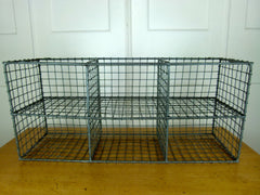 Vintage metal wire pigeon hole shelves - eyespy