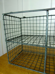 Vintage metal wire pigeon hole shelves - eyespy