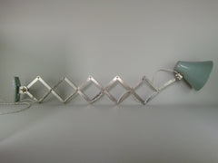 Pair of 60s French scissor arm extendable wall lamps - eyespy