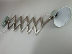 Pair of 60s French scissor arm extendable wall lamps - eyespy